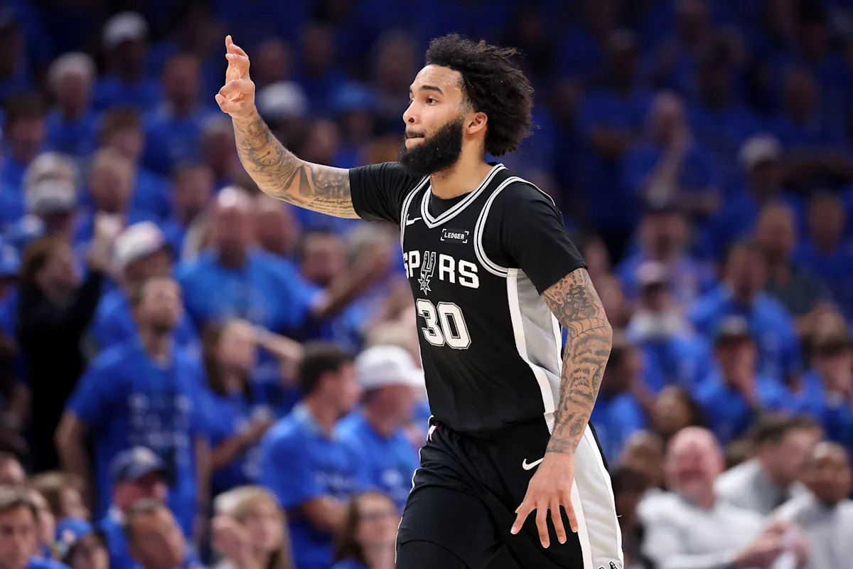 Spurs signing Julian Champagnie to new 3- year -- $45 million deal after Finals Operate observed today
