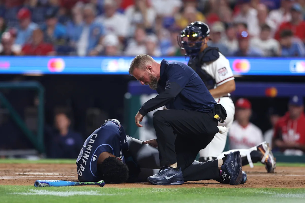 Rays star Junior Caminero leaves MLB All-Star Game after Vacated hand gets Drained by 98-mph pitch hits headlines